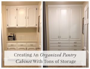 Creating An Organized Pantry Cabinet With Tons Of Storage